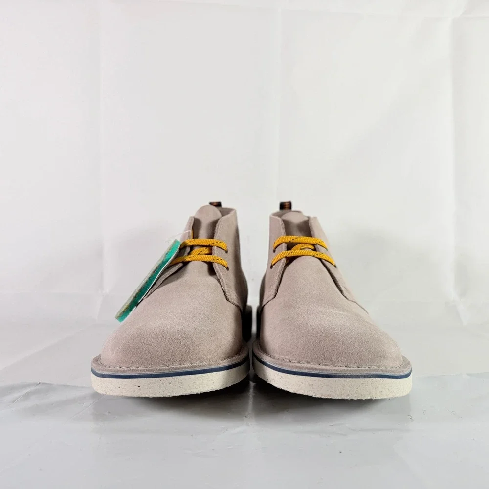 Clarks Bushacre 3 Men's Stone Suede Chukka Boots Size 11 M New in Box